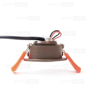 1W Recessed LED Light with a connector 3000K IP44 (DARK BROWN) - Image 3