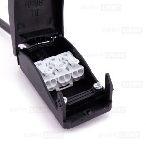 1W Recessed LED Light with a connector 3000K IP44 (BLACK) - Image 5
