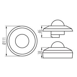 PIR motion sensor SENTO-O (Black) - Image 4