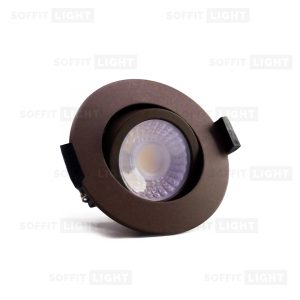 Dimmable 6W LED Soffit Light - Dark Brown, Adjustable CCT IP20/65 - Image 3
